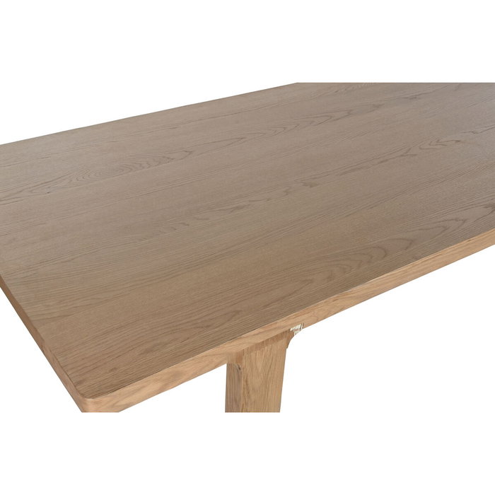DKD Home Decor Mesa de Comedor Tropical en Roble Natural 210 x 101 x 76 cm, Desmontable