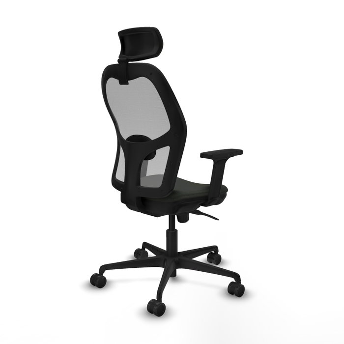 PIQUERAS Y CRESPO Silla de oficina Jorquera con mecanismo Sincro, Tela Negra y Malla Gris PIQUERAS Y CRESPO Silla de oficina Jorquera con mecanismo Sincro, Tela Negra y Malla Gris