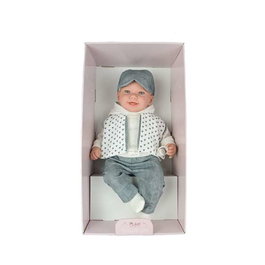 Muñecas Arias Muñeca Elegance 45 cm Zoe Niño con Mecanismo de Risa Try Me - Producto en Español