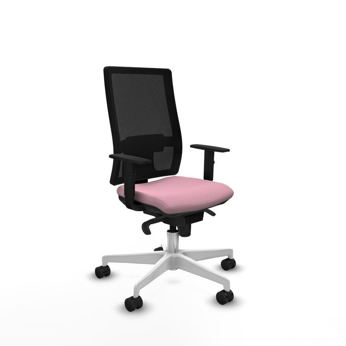 PIQUERAS Y CRESPO Silla de oficina Horna con mecanismo Sincro, Rosa y Negro PIQUERAS Y CRESPO Silla de oficina Horna con mecanismo Sincro, Rosa y Negro
