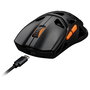 Deltaco DM370 Ratón Gaming Inalámbrico Ambidiestro, Bluetooth 5.4 y RF, 12000 DPI Óptico, Negro