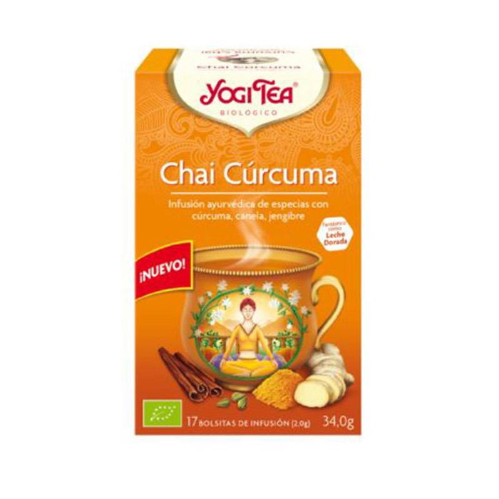 YOGI TEA Infusión Chai Cúrcuma 17 bolsitas YOGI TEA Infusión Chai Cúrcuma 17 bolsitas