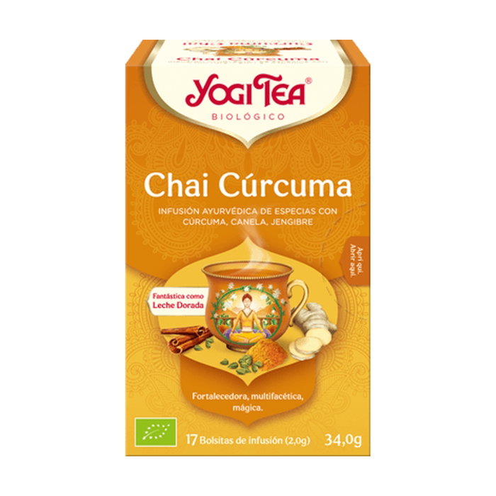 YOGI TEA Infusión Chai Cúrcuma 17 bolsitas