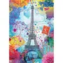 Nathan 12000950 Puzzle 1500 Piezas Torre Eiffel multicolor/Lars Stewart Adultos y Niños a partir de 14 años Calidad Premium