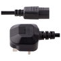 StarTech.com Cable de Alimentación BS 1363 a C13, 3m, Negro