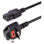 StarTech.com Cable de Alimentación BS 1363 a C13, 3m, Negro