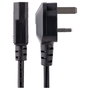 StarTech.com Cable de Alimentación BS 1363 a C13, 3m, Negro