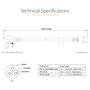 StarTech.com Cable de Alimentación BS 1363 a C13, 3m, Negro