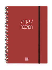 FINOCAM Agenda Anual 2027 Basic Opaque Burdeos