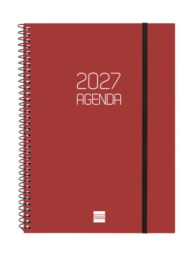 FINOCAM Agenda Anual 2027 Basic Opaque Burdeos FINOCAM Agenda Anual 2027 Basic Opaque Burdeos