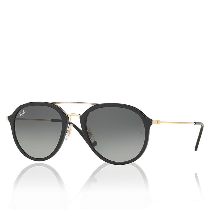 Ray-Ban Gafas de Sol RB4253 601/71 Unisex Negro Dorado Montura Propionato Calibre 53 mm Gris Degradado Filtro 3N