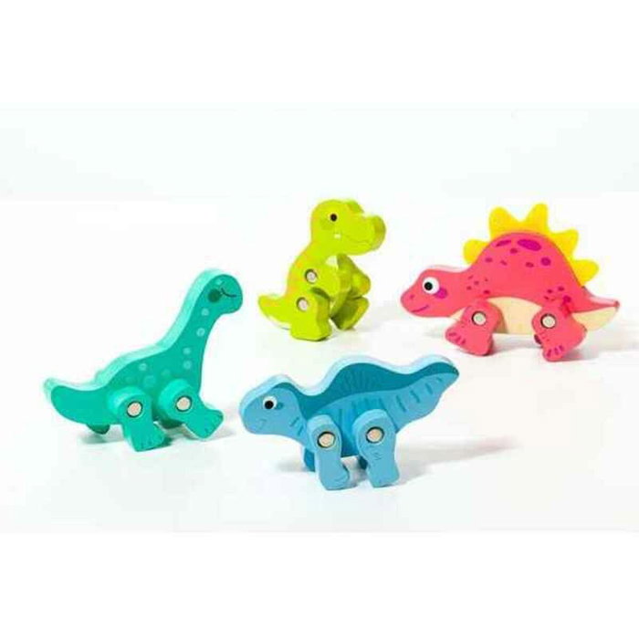 Molto Figuras de dinosaurios de madera set de 4 piezas Molto Figuras de dinosaurios de madera set de 4 piezas