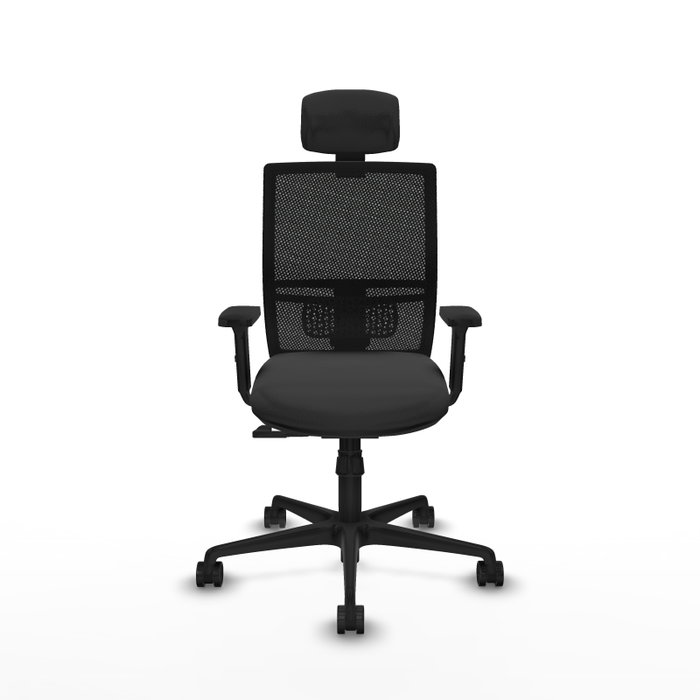 PIQUERAS Y CRESPO Silla de oficina Yunquera con mecanismo Sincro, Gris oscuro y Negro PIQUERAS Y CRESPO Silla de oficina Yunquera con mecanismo Sincro, Gris oscuro y Negro