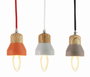 DKD Home Decor Lámpara de Techo de Metal y Cemento Surtida