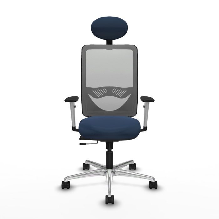 PIQUERAS Y CRESPO Silla de oficina Zulema Azul marino y Gris PIQUERAS Y CRESPO Silla de oficina Zulema Azul marino y Gris