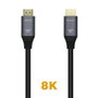 Aisens Cable HDMI V2.1 Ultra Alta Velocidad 8K@60Hz 48Gbps 0.5m Gris/Negro