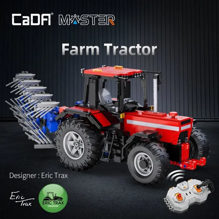 CADA Master - Set de construcción Tractor Agrícola Escala 1:17 con Control Remoto 1675 Piezas para Mayores de 8 Años CADA Master - Set de construcción Tractor Agrícola Escala 1:17 con Control Remoto 1675 Piezas para Mayores de 8 Años