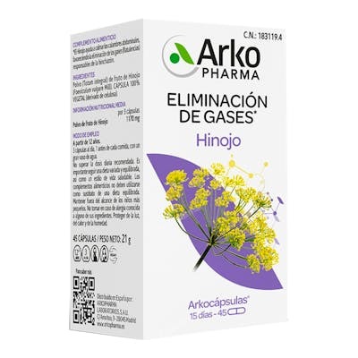 Arkopharma Hinojo Arkocapsulas Bio 45 uds Arkopharma Hinojo Arkocapsulas Bio 45 uds