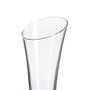 Ixia Florero de Cristal Transparente 6 x 6 x 23 cm con Borde Cortado en Frío (Pack de 2)
