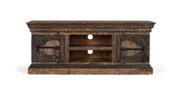 Giner y Colomer - Mueble TV en Madera de Mango Maciza con 2 Puertas y 2 Estantes