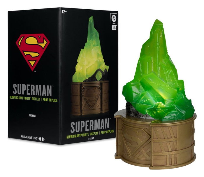Superman DC Direct Réplica 1/1 Kryptonite Display (Gold Label) 18 cm