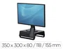 Fellowes Soporte para Monitor Breyta con 3 Ajustes de Altura, Soporta hasta 30 kg, 350x300x80/118/155 mm, Negro
