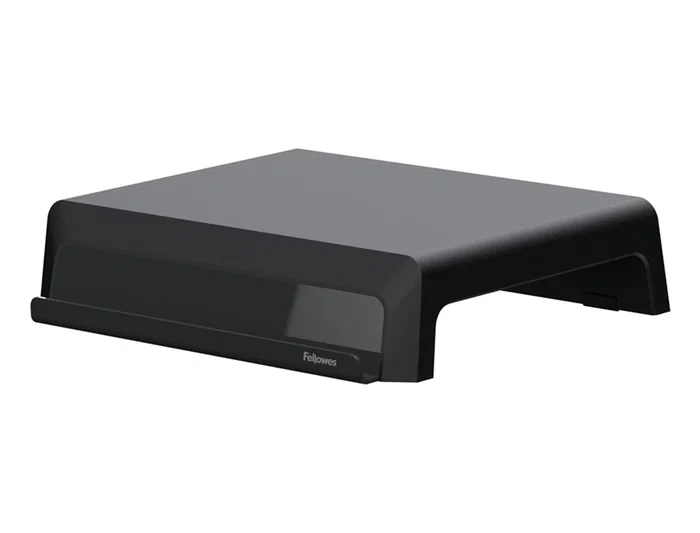 Fellowes Soporte para Monitor Breyta con 3 Ajustes de Altura, Soporta hasta 30 kg, 350x300x80/118/155 mm, Negro Fellowes Soporte para Monitor Breyta con 3 Ajustes de Altura, Soporta hasta 30 kg, 350x300x80/118/155 mm, Negro