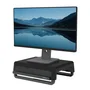 Fellowes 100016560 Elevador para Monitor de Escritorio, 15kg, 3 Ajustes de Altura (82-151mm), Negro y Gris