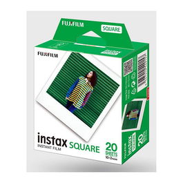 FUJIFILM instax SQUARE Film - Película Fotográfica Instántanea Cuadrada, Marco Blanco, 20 Unidades, Nuevo