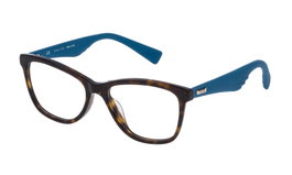 Police VPL41452722Y Gafas de Vista Mujer Marrón
