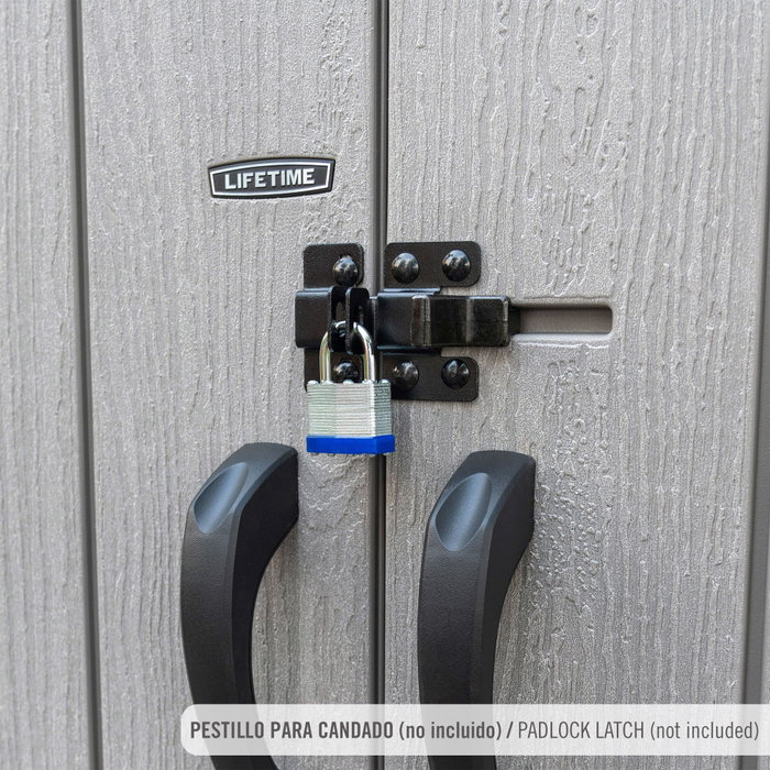 Lifetime Armario exterior vertical Rough Cut™ 1445 litros con estantes y colgadores