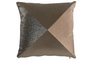DKD Home Decor Cojín Metalizado Marrón y Dorado Pack de 2