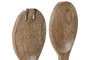 DKD Home Decor Utensilios Basicos Set de 2 Blanco Natural 6.5 x 1.5 x 31 cm