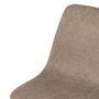 Silla Taupe Tejido-Metal Salón 43 X 52 X 87 cm (Set de 4)