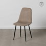 Silla Taupe Tejido-Metal Salón 43 X 52 X 87 cm (Set de 4)