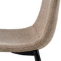 Silla Taupe Tejido-Metal Salón 43 X 52 X 87 cm (Set de 4)