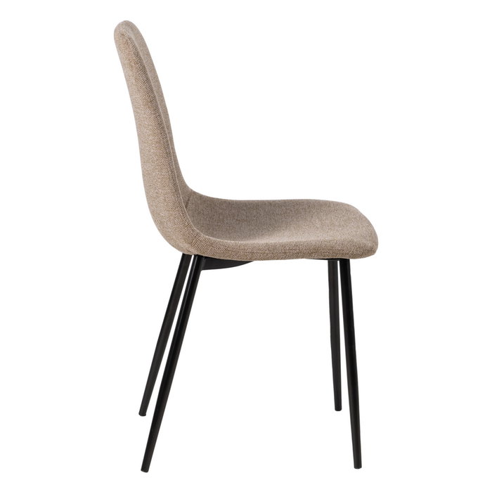 Silla Taupe Tejido-Metal Salón 43 X 52 X 87 cm (Set de 4) Silla Taupe Tejido-Metal Salón 43 X 52 X 87 cm (Set de 4)