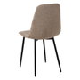 Silla Taupe Tejido-Metal Salón 43 X 52 X 87 cm (Set de 4)