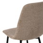 Silla Taupe Tejido-Metal Salón 43 X 52 X 87 cm (Set de 4)