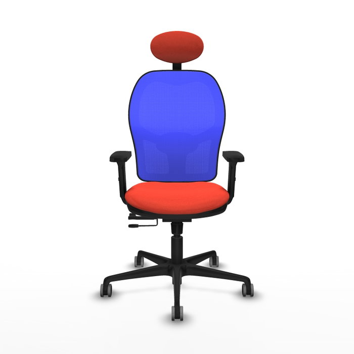 PIQUERAS Y CRESPO Silla de oficina Jorquera Naranja oscuro/Azul