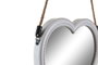 DKD Home Decor Set de 3 Espejos de Corazón Blanco 26x3x26 cm