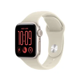Apple Watch SE 3 con GPS, Cellular, 40mm, Aluminio Blanco Estrella y Correa Arena S/M
