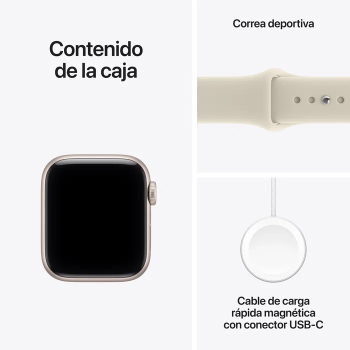 Apple Watch SE 3 GPS + Cellular 40mm Blanco Estrella con Correa Arena S/M