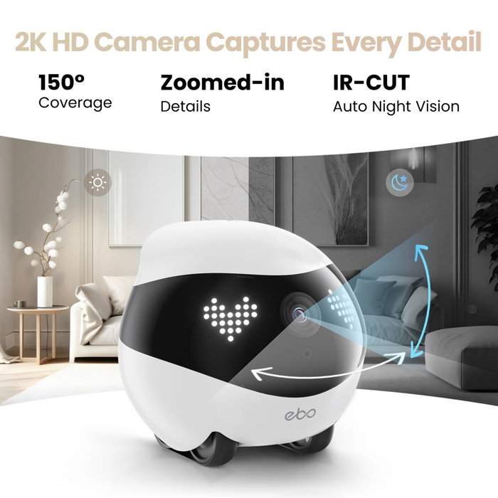 Enabot EBO Air 2 Robot de Monitoreo 2K Blanco