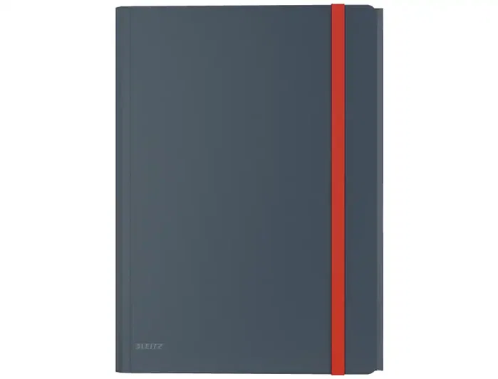 Leitz Carpeta Cosy 3 Solapas con Gomas y Bolsillo Interior Gris DIN A4 Leitz Carpeta Cosy 3 Solapas con Gomas y Bolsillo Interior Gris DIN A4