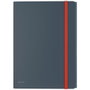 Leitz Carpeta Cosy 3 Solapas con Gomas y Bolsillo Interior Gris DIN A4