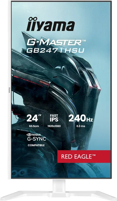 Iiyama G-MASTER GB2471HSU-W1 Red Eagle™ Monitor Gaming 23.8 pulg. 240 Hz Blanco Iiyama G-MASTER GB2471HSU-W1 Red Eagle™ Monitor Gaming 23.8 pulg. 240 Hz Blanco