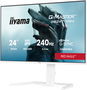 Iiyama GB2471HSU-W1 Monitor Gaming G-MASTER 24" / 60.5 cm Full HD 1920x1080, 240 Hz, 0.3 ms, G-Sync, HDR10, Altavoces, Ajustable VESA 100x100, Blanco