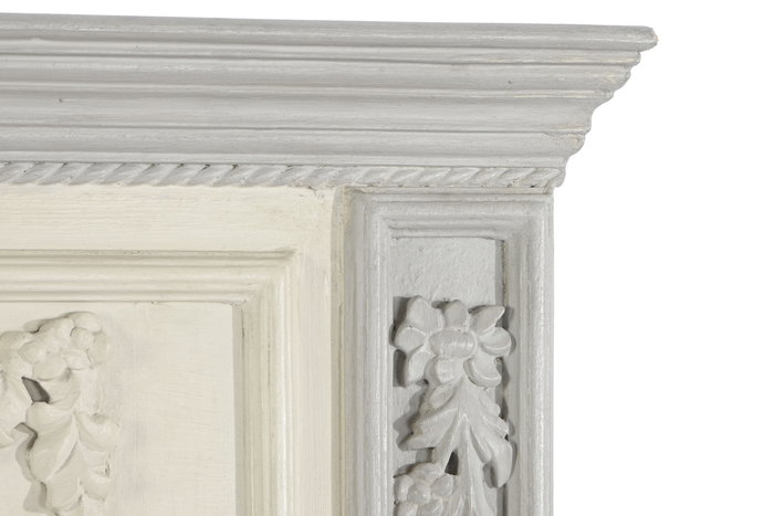 DKD Home Decor Espejo de Mango Gris Claro 96,5x8,5x142 cm