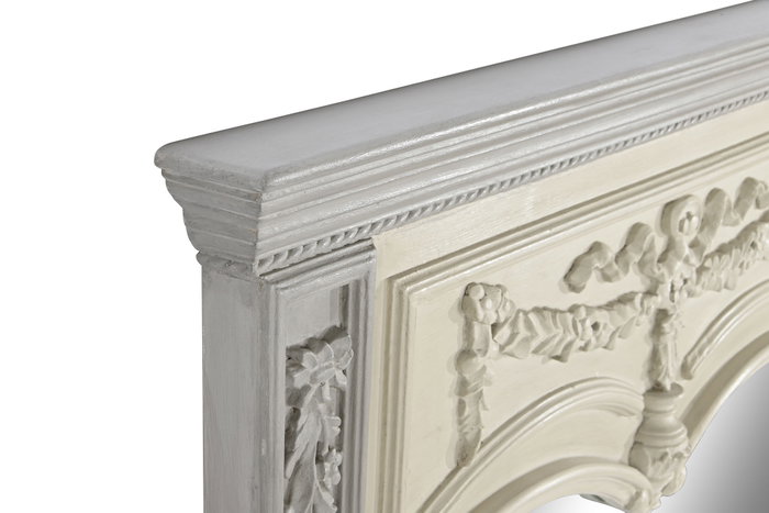 DKD Home Decor Espejo de Mango Gris Claro 96,5x8,5x142 cm